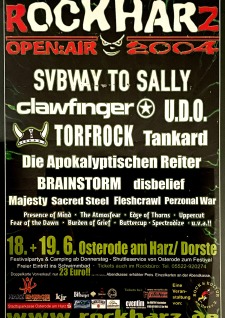 Festivalposter LineUp 2004