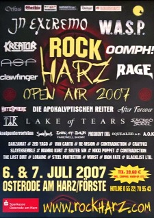 Festivalposter LineUp 2007