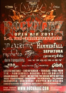 Festivalposter LineUp 2011