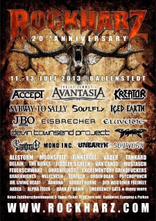 Festivalposter LineUp 2013