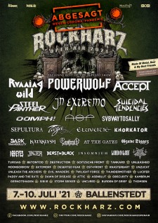Festivalposter LineUp 2021 (abgesagt wegen C19)