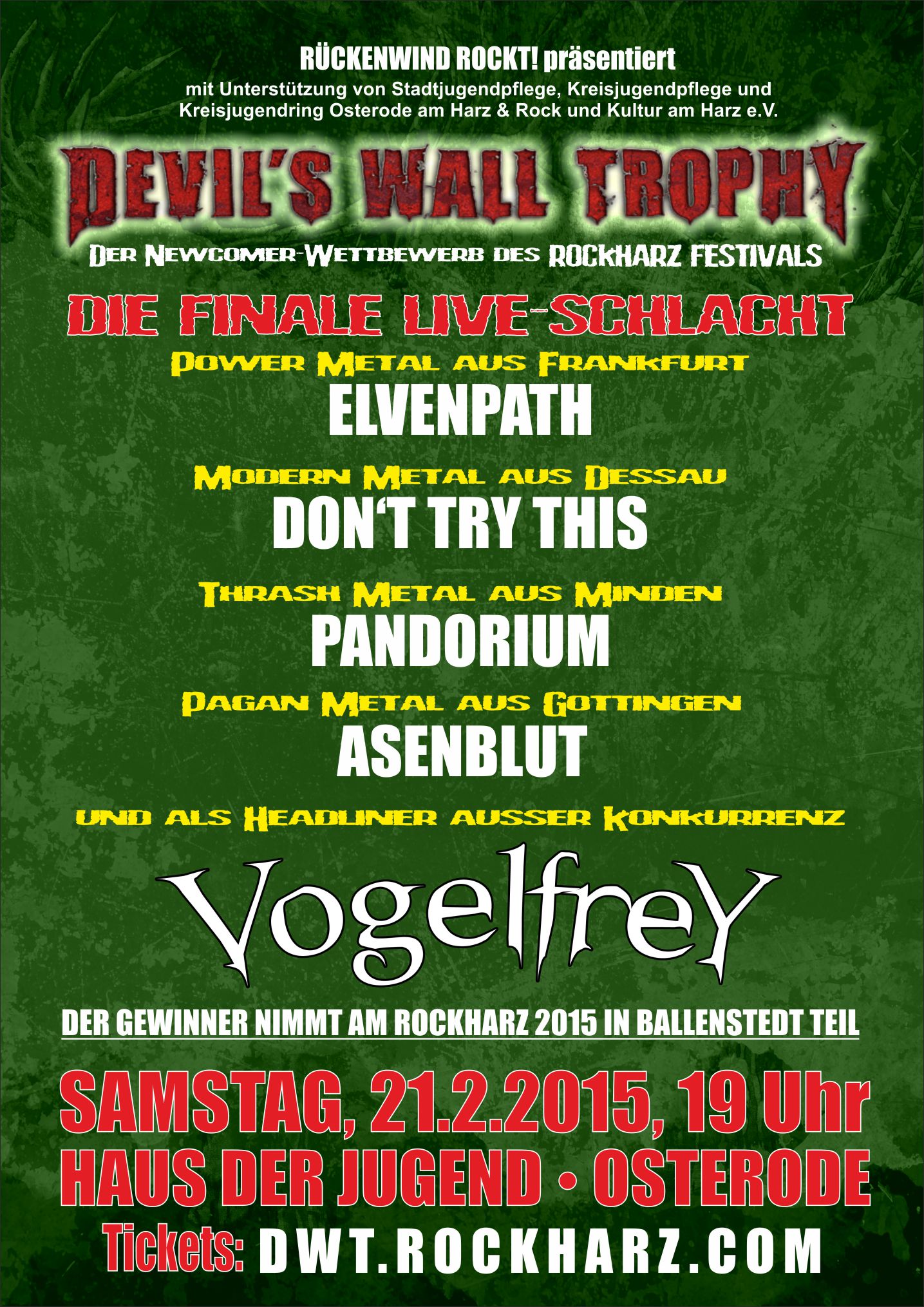 Devil S Wall Trophy 2015 Asenblut Ersetzen Bleeding Red